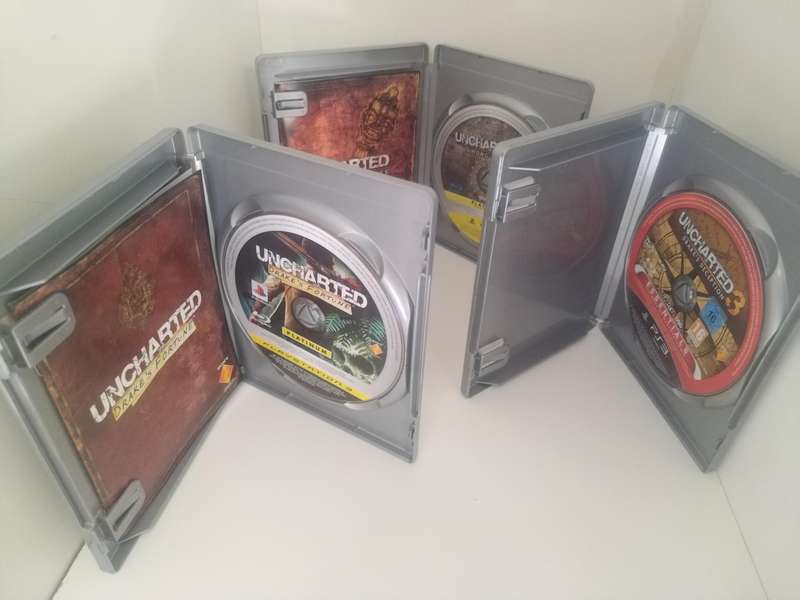 3x PS3 (Playstation 3) Unchartered Games Bundle.