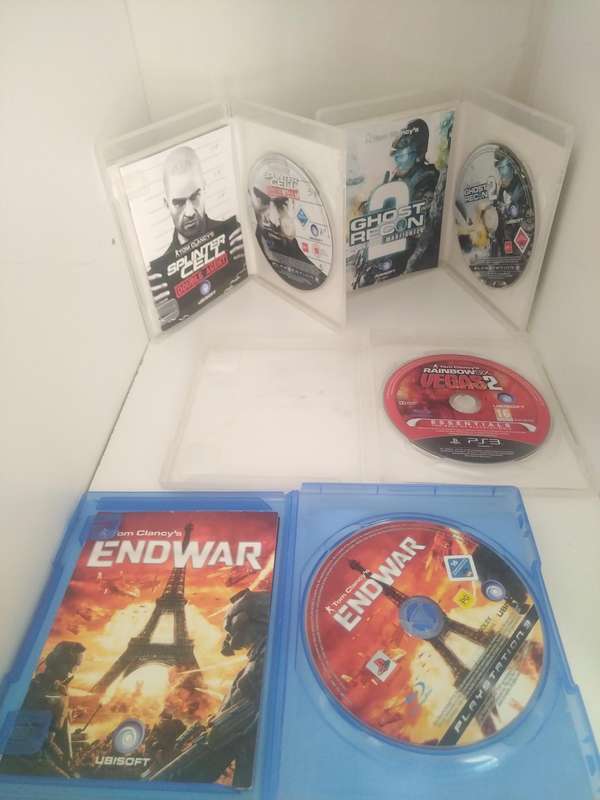 4x PS3 (Playstation 3) Tom Clancy Games Bundle.