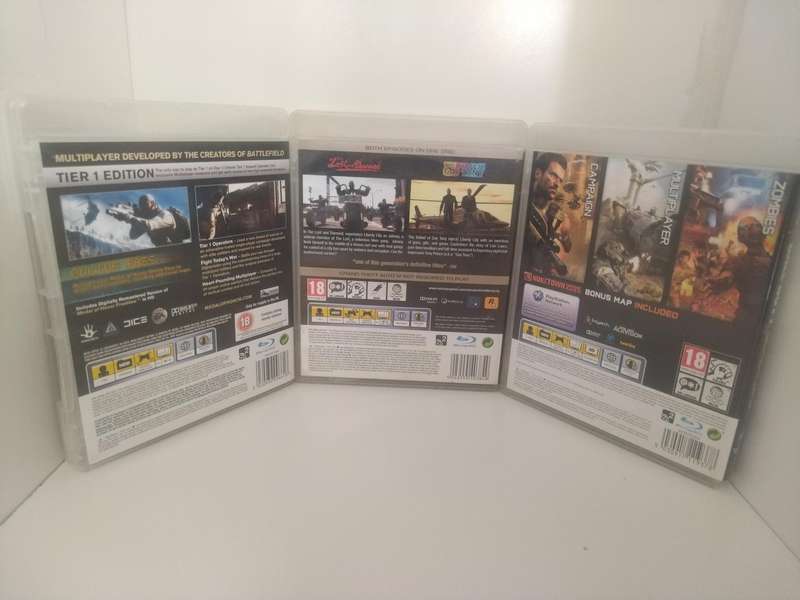 3x PS3 (Playstation 3) Medal Of Honor, GTA and Call Of Duty Games Bundle.