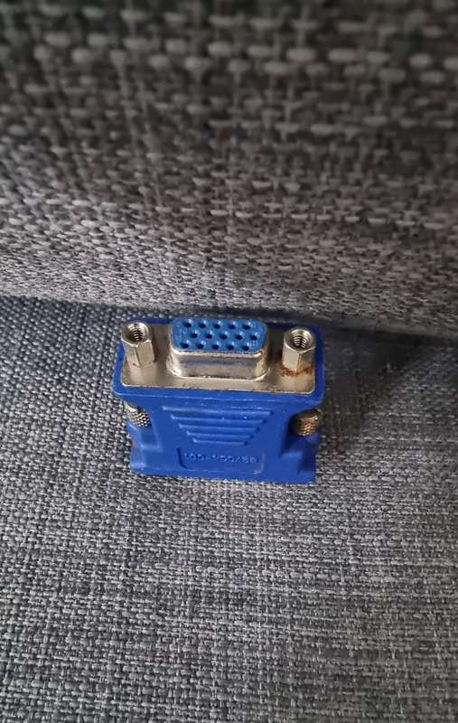 DVI-A Male/VGA Female Molded Blue