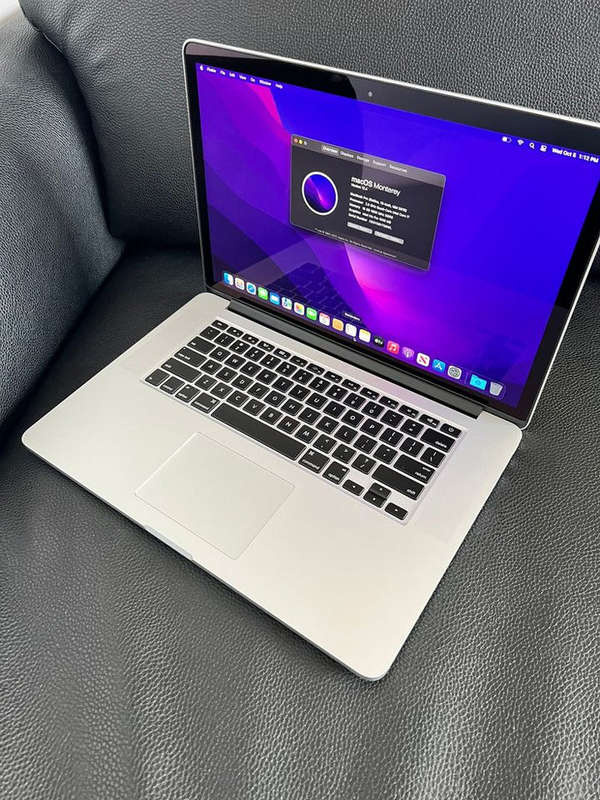 MacBook Pro (Retina, 15-inch, Mid 2015) Model, Core i7 Quad-Core CPU, 16GB Ram, 256GB SSD