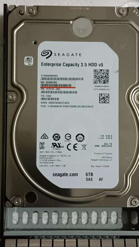 Seagate ST6000NM0095 6TB SAS DRIVE