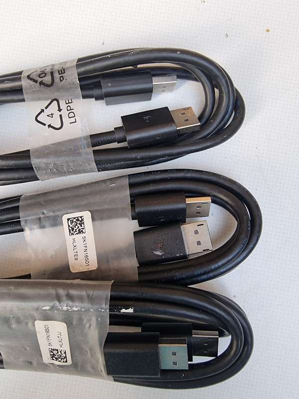 5K1FN16501 New Genuine Dell Display Port Male to Male Cable 1.8m 6 ft