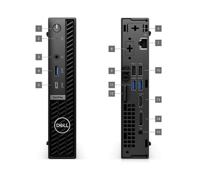 Dell OptiPlex 7020 MFF Mini PC | Core i3-14100T 14th Gen Processor | 16GB DDR5 RAM | 256B SSD