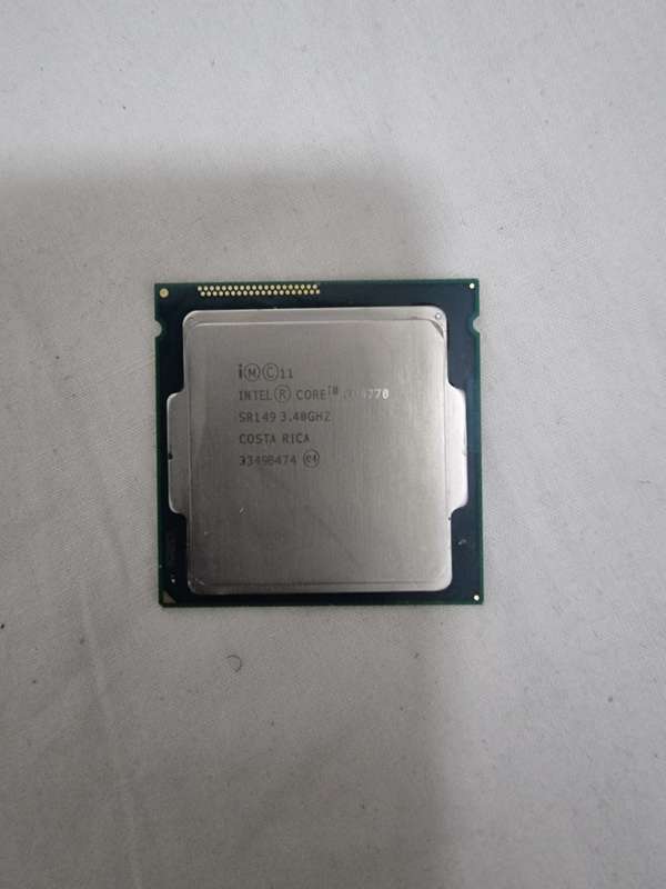 Intel Core i7-4770 4th generation CPU. Socket: LGA 1150