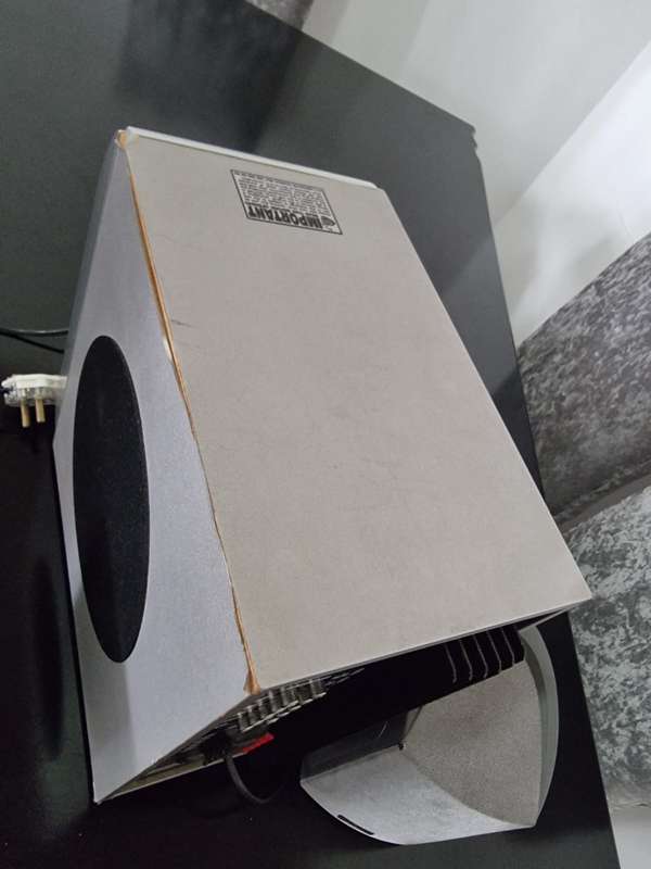 2 PolkAudio Satellite Speakers, Sansui Subwoofer built-in Amp with 5.1 channel speaker output powrfu