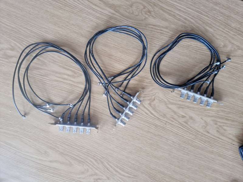 DVS SDI dual in/out cables for Stream Card