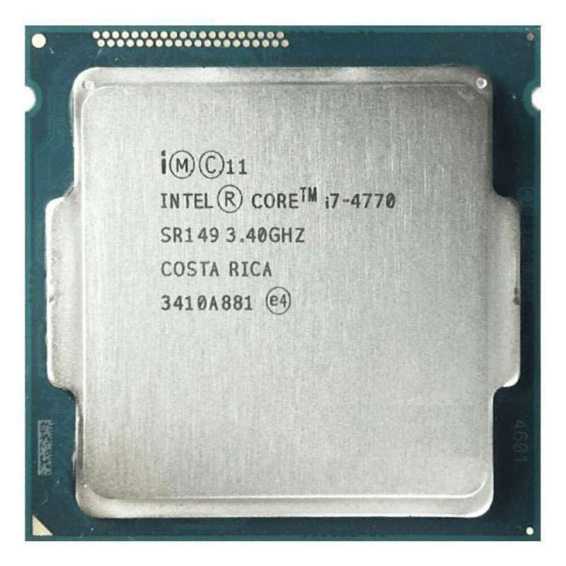 Intel Core i7-4770 4th generation CPU. Socket: LGA 1150