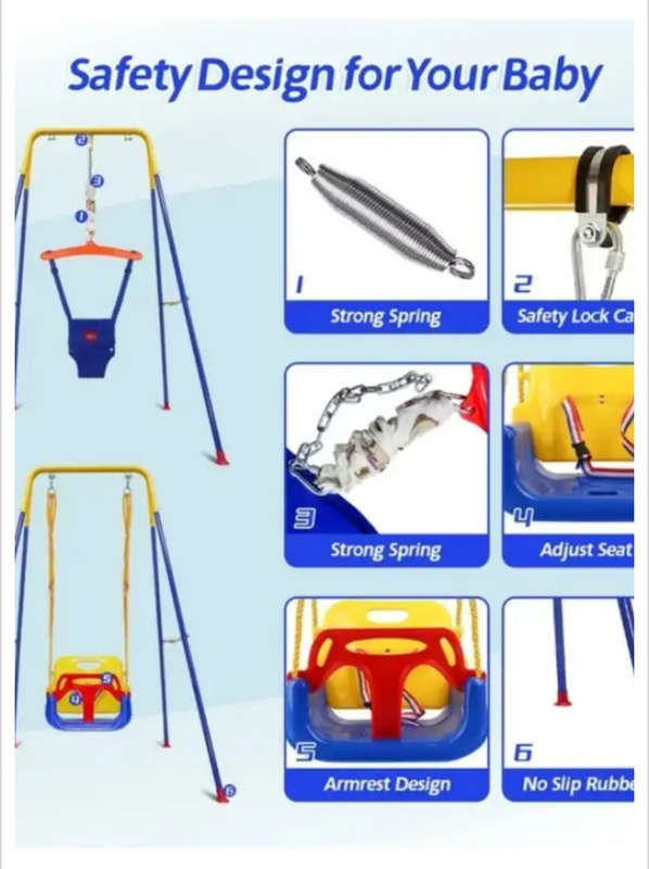 3-in-1 Swing Set Baby Jumper and Bouncers for Toddler