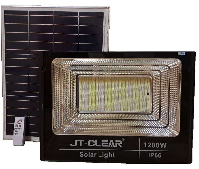 JT-Clear 1200W Solar Flood Light + Panel