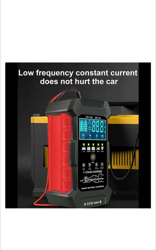 12V 10A & 24V 5V Smart Automatic Battery Charger & Pulse Repair Tool RG-10