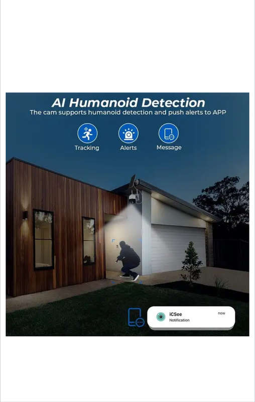 SE-TQ5-4G Solar Powered 4G Surveillance Camera iCSee App