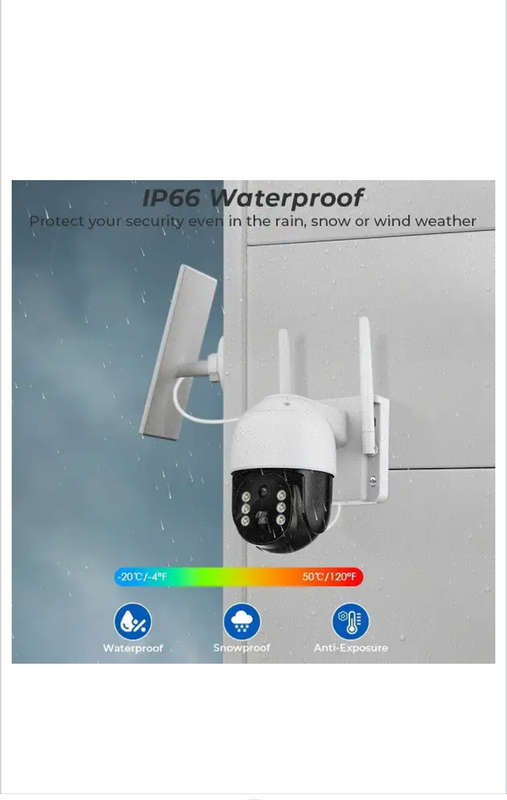 SE-TQ5-4G Solar Powered 4G Surveillance Camera iCSee App