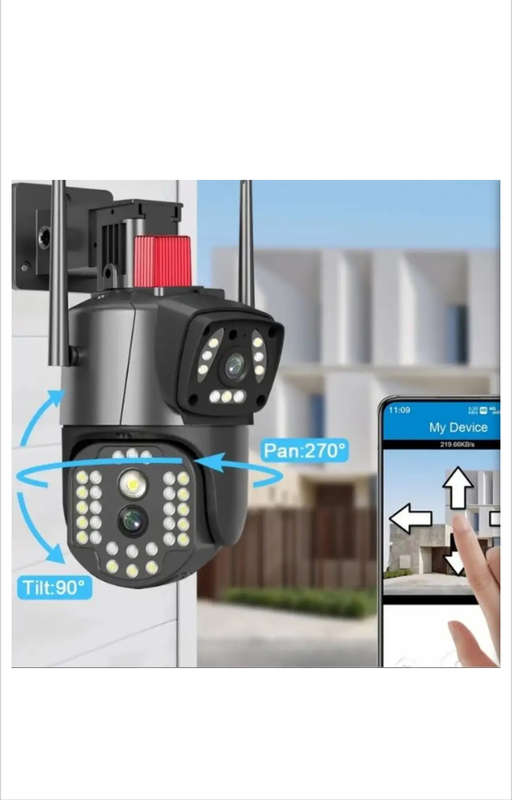 Outdoor Dual Lens Security Camera