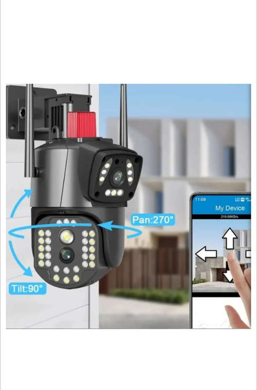 Outdoor Dual Lens Security Camera