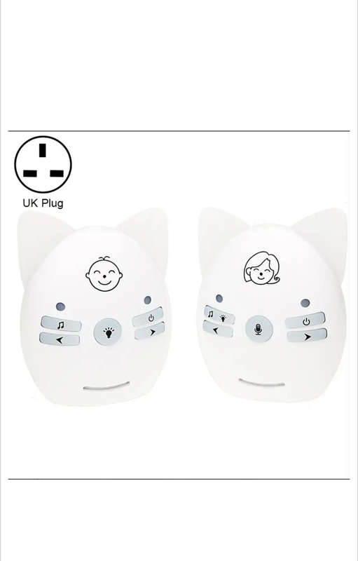 V30 Wireless Audio Baby Monitor Support Voice Monitoring + Intercom + Night Light without Battery
