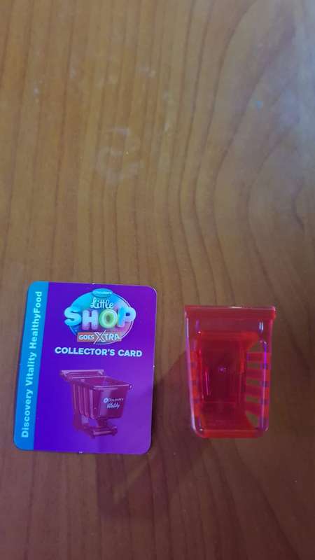 Checkers Mini shop Discovery Vitality pink cart with collectors card
