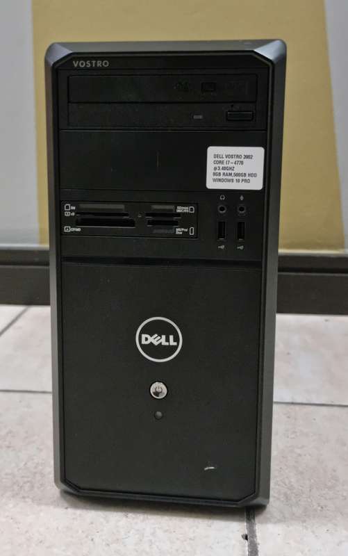 Dell Vostro 3902 TOWER  Intel Core i7 -4TH GEN ,8GB DDR3 , 240GB SSD