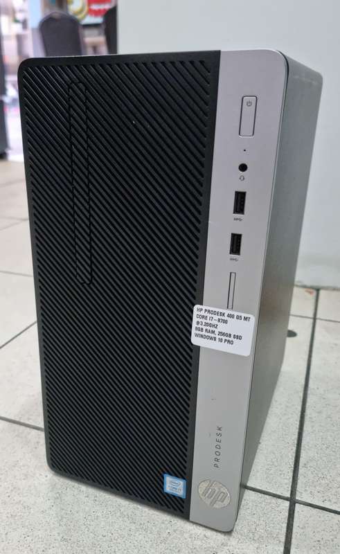 HP PRODESK 400 G4 MT, CORE I7 7TH GEN , 8GB RAM 256GB SSD