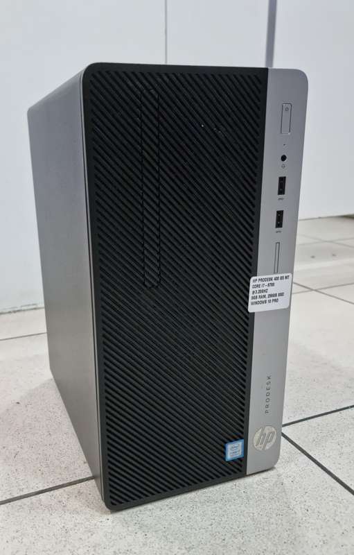 HP PRODESK 400 G4 MT, CORE I7 7TH GEN , 8GB RAM 256GB SSD