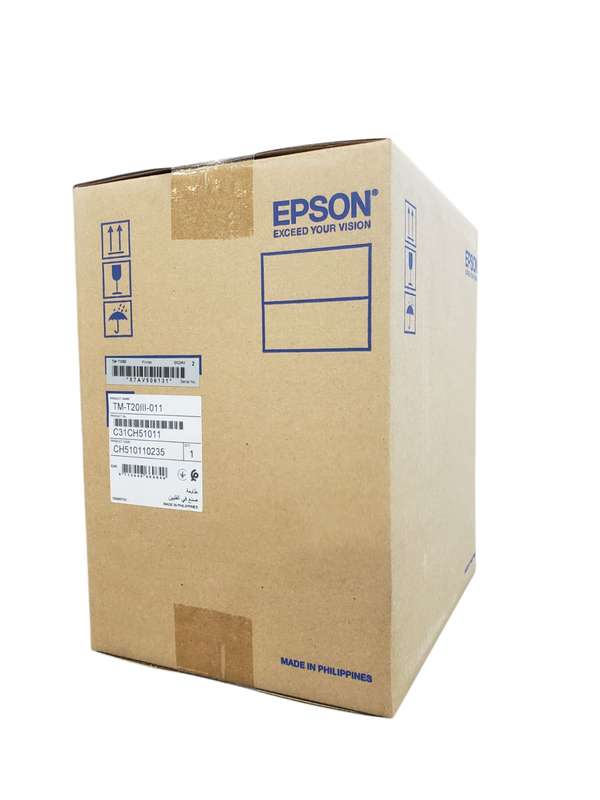 Epson TM T20III 011 EDG USB/Serial POS Printer