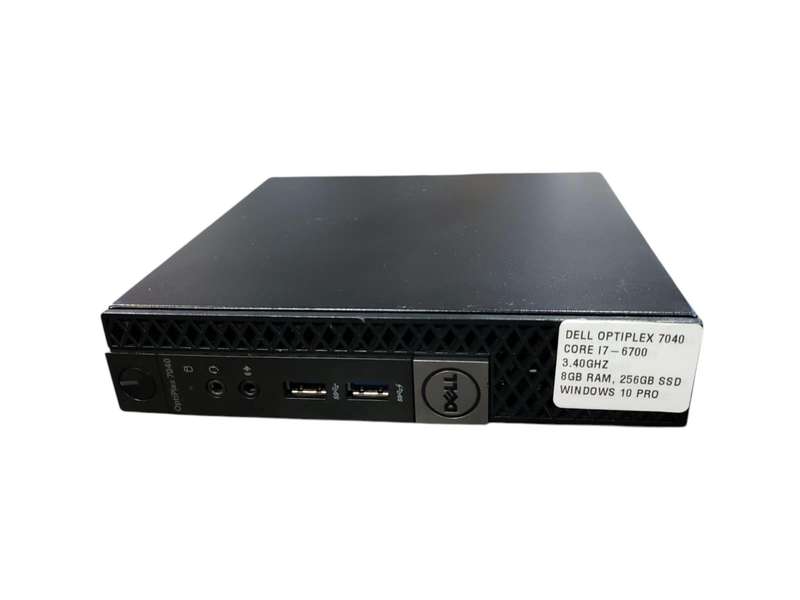 Dell Optiplex 7040 Core i7-6700 Tiny PC 3.40GHz | 8GB DDR4 Ram | 256GB SSD