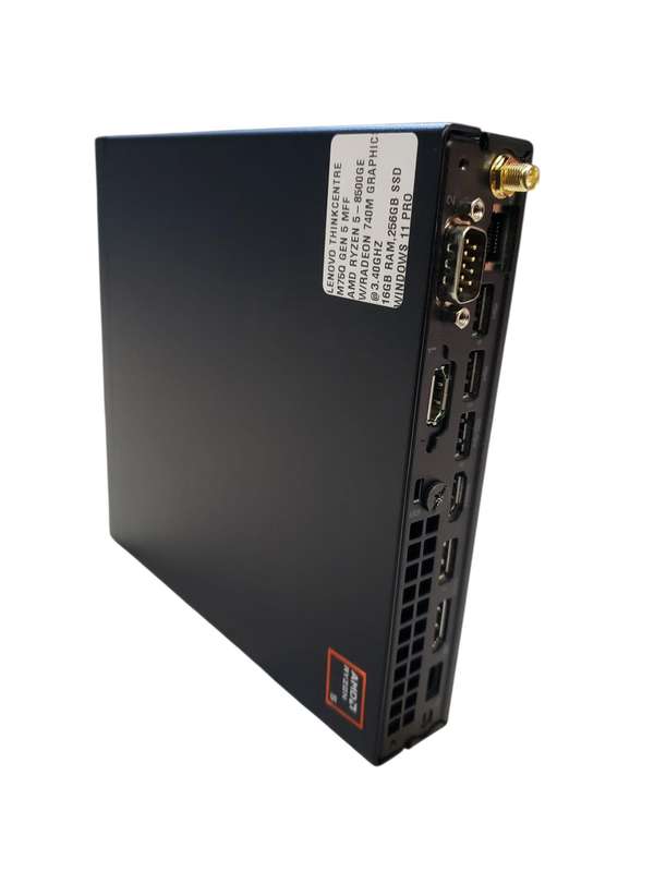 LENOVO ThinkCentre M75q Gen 5,AMD Ryzen 5 PRO 8500GE,16GB RAM,256GB SSD M.2 2280 PCIe Gen4