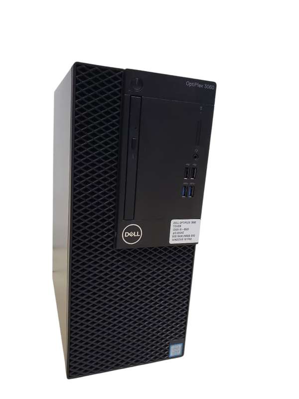 Dell OptiPlex 3060 MT, Core i5 8th Gen, 8GB RAM,256GB SSD