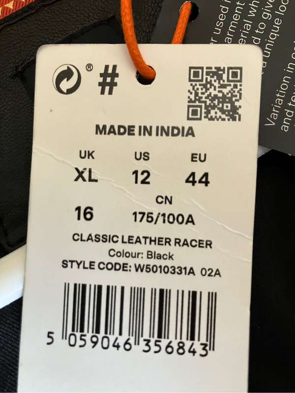 Superdry Black Classic Leather Racer Jacket
