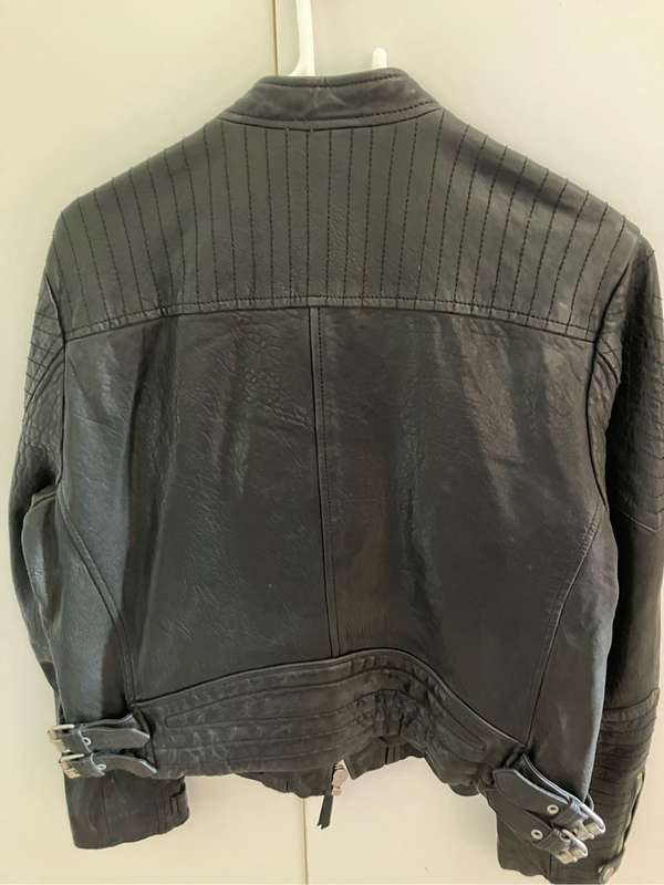 Superdry Black Classic Leather Racer Jacket