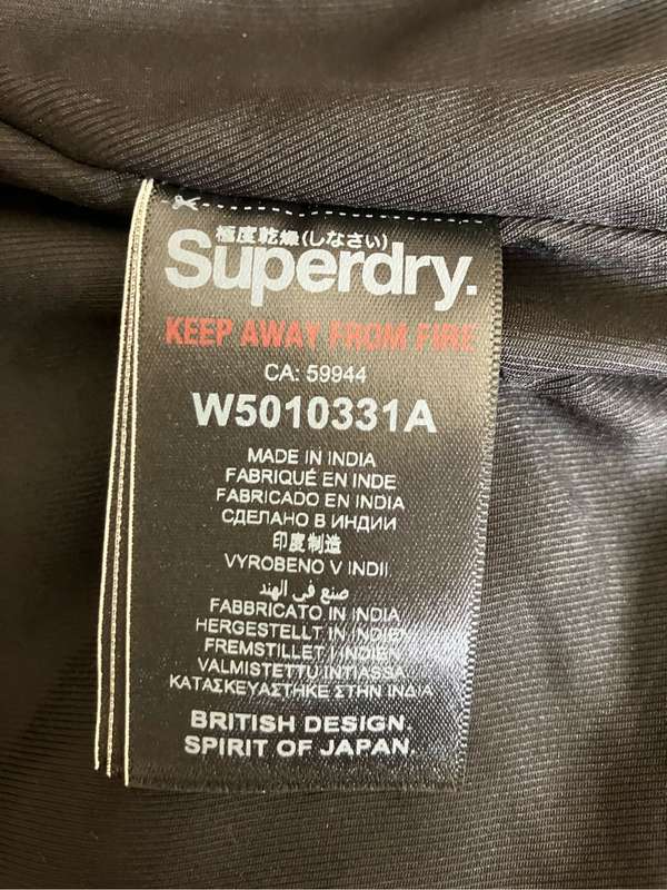 Superdry Black Classic Leather Racer Jacket