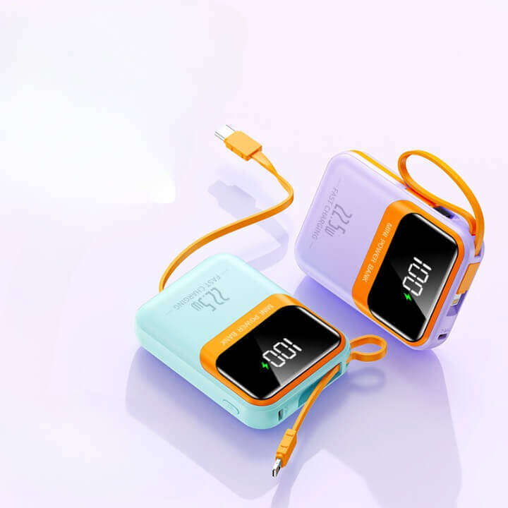 Mini Power Bank 22.5W Fast Charging | LED Display | Compact & Stylish