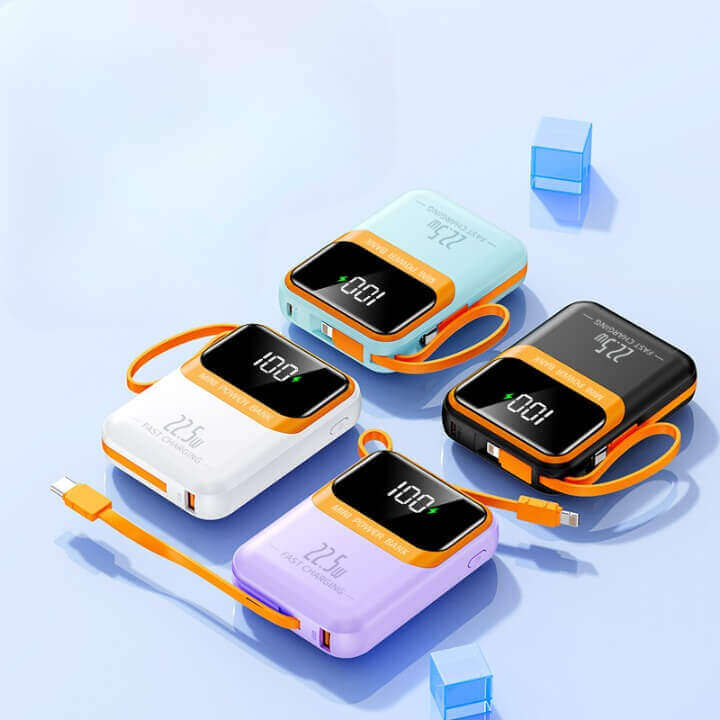 Mini Power Bank 22.5W Fast Charging | LED Display | Compact & Stylish