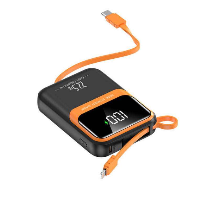 Mini Power Bank 22.5W Fast Charging | LED Display | Compact & Stylish