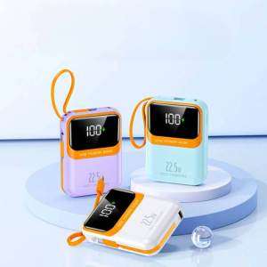 Mini Power Bank 22.5W Fast Charging | LED Display | Compact & Stylish