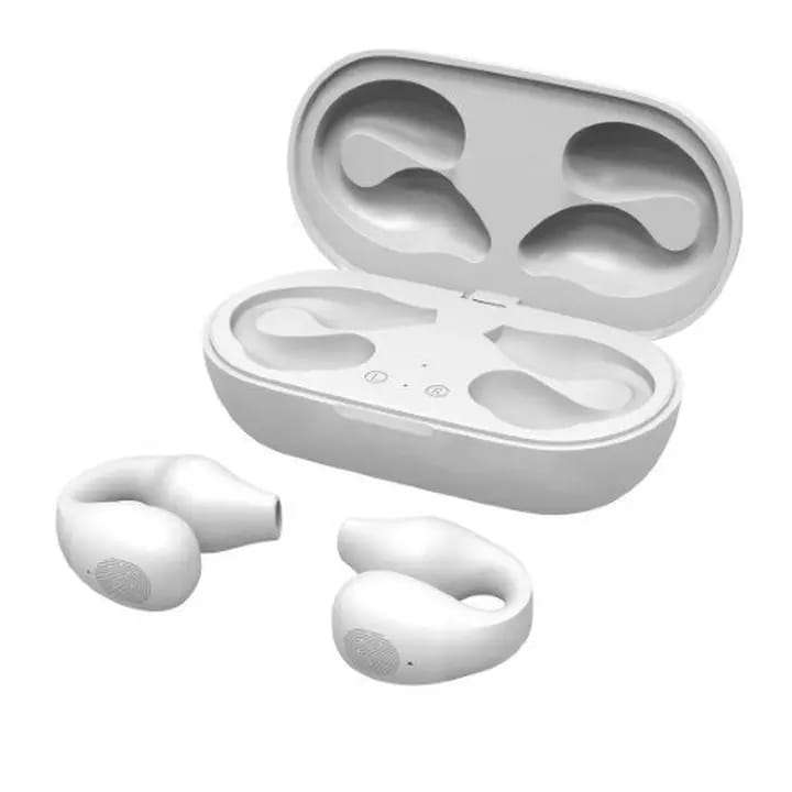 Wireless TWS Earbuds with LED Display Charging Case  White