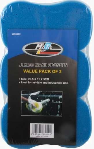 Jumbo Wash Sponge - 3 Pack