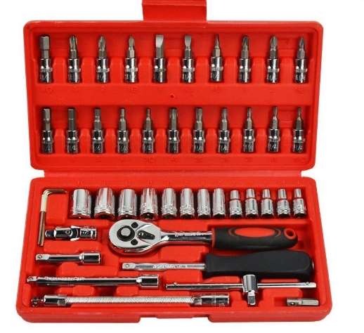 1/4-Inch Socket Set DIY Home Car Vehicle Repair Set