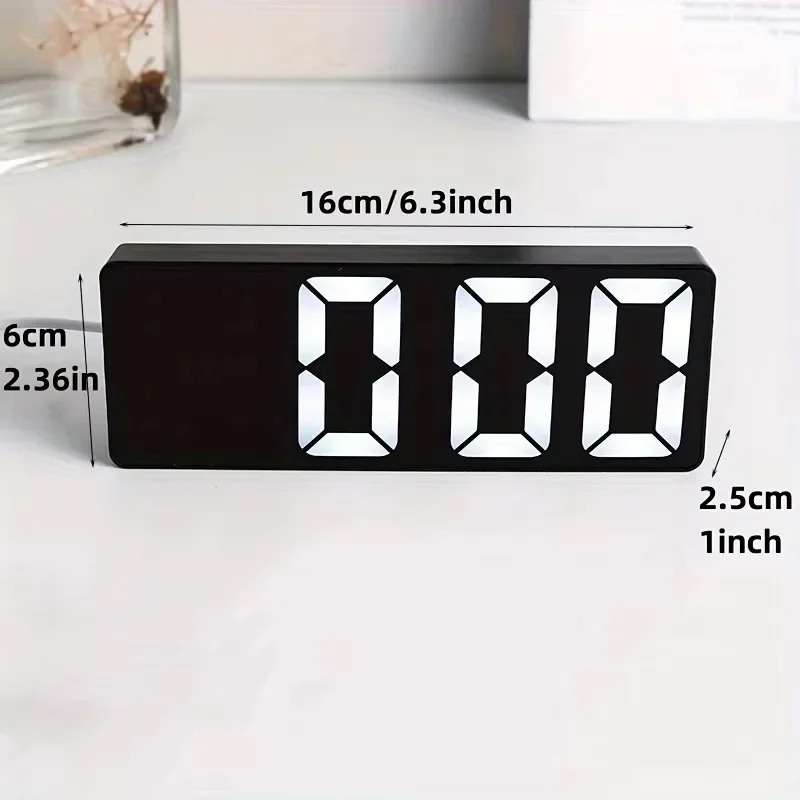 Mirror LED Alarm Clock