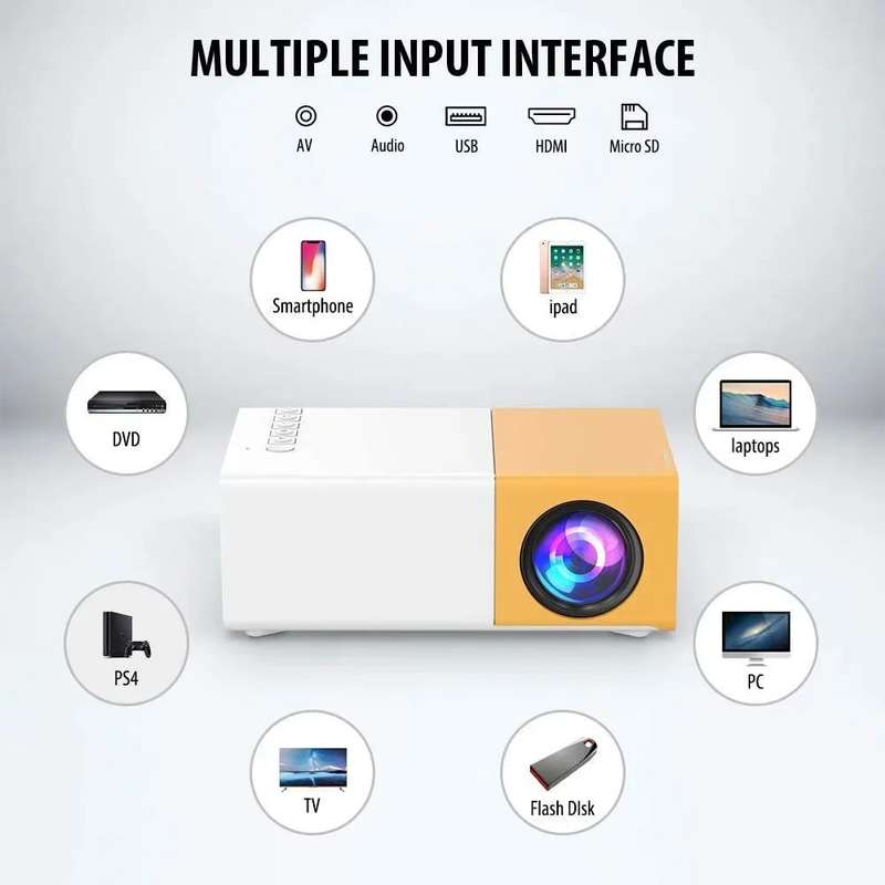Portable Mini Pocket LED Projector