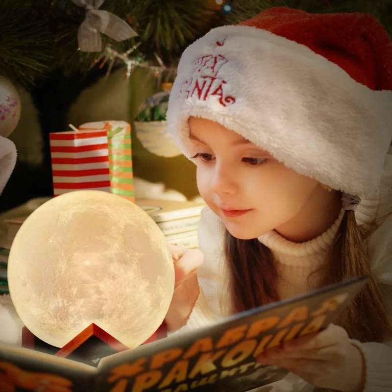 Moon lamp made with 3D printing technology