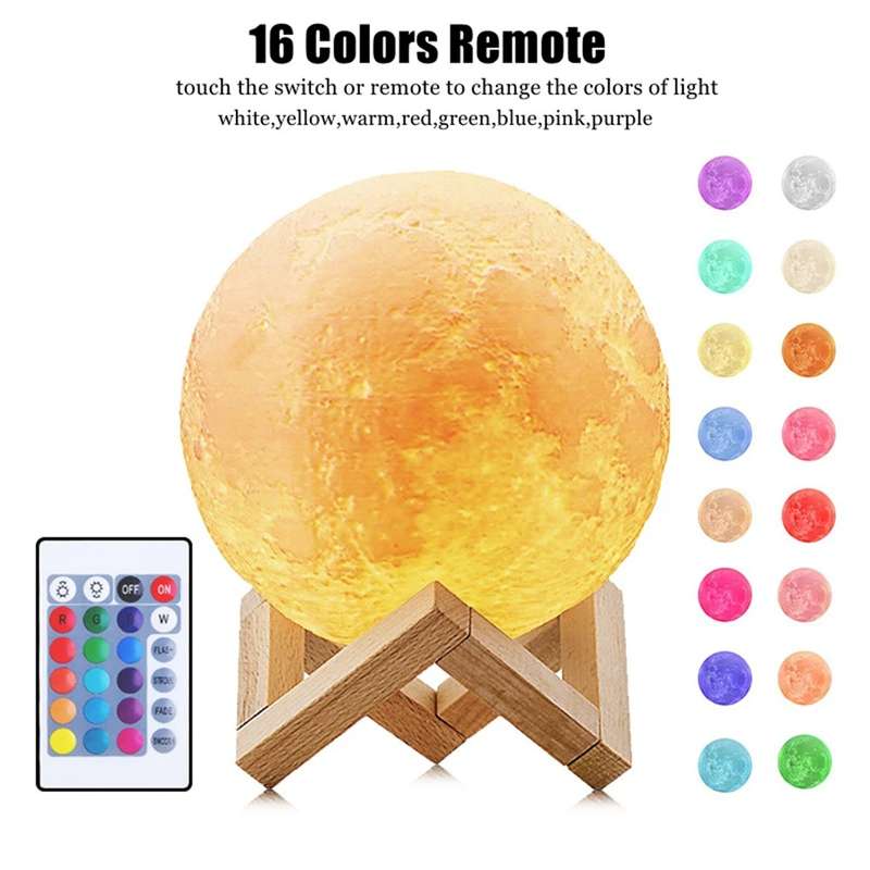 Moon lamp made with 3D printing technology