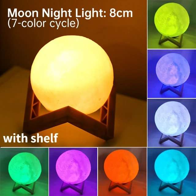 Moon Lamp with USB cable
