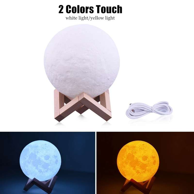 Moon lamp made with 3D printing technology