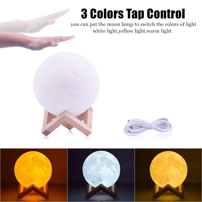 Moon lamp made with 3D printing technology