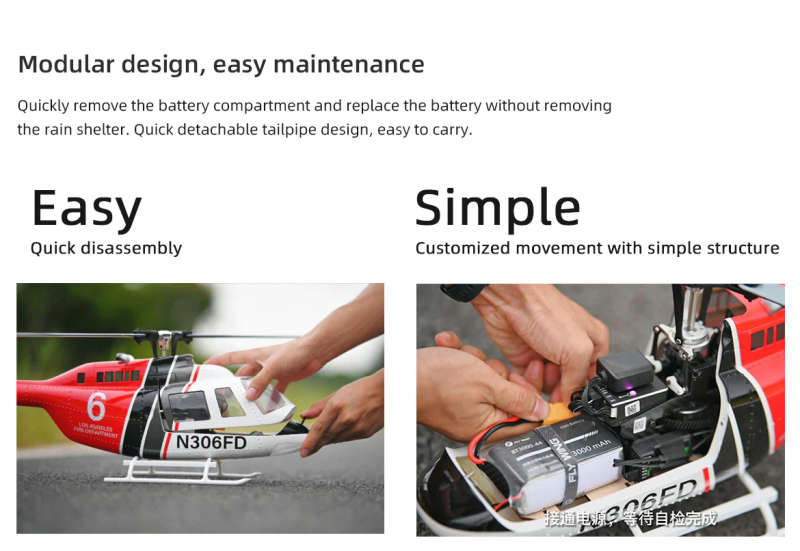 Fly Wing Bell 206 V3 GPS Stabilised - RTF Helicopter