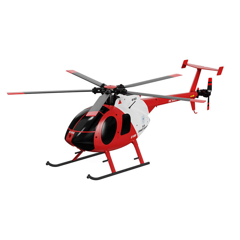 RC-ERA C-189 Pro MD500 Gyro Stabilised - RTF Helicopter (Red & White)