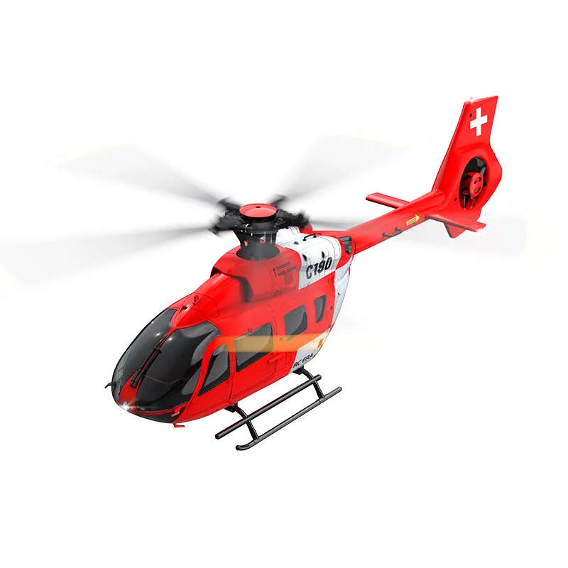 RC-ERA C-190 H145 Pro Gyro Stabilised - RTF Helicopter (Red)