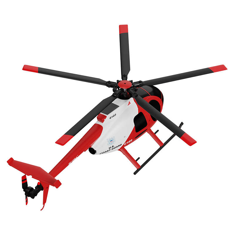 RC-ERA C-189 Pro MD500 Gyro Stabilised - RTF Helicopter (Red & White)