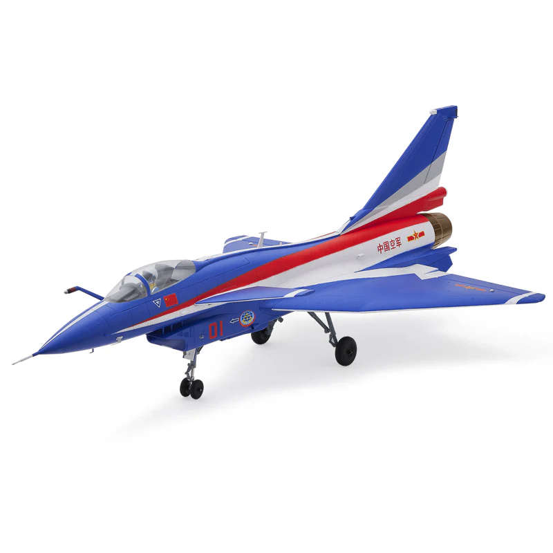 FMS 64mm J-10 EDF Jet W/Reflex V3 - PNP ( Blue )